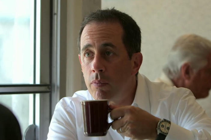 In an episode of <em>Comedians In Cars Getting Coffee</em> called "Larry Eats A Pancake," Jerry Seinfeld has coffee with Larry David.