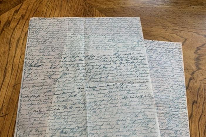 One of hundreds of letters written during World War II between the Marx family, who’d fled to Arkansas, and their parents in Stuttgart, Germany before they were murdered at Auschwitz in 1944.
