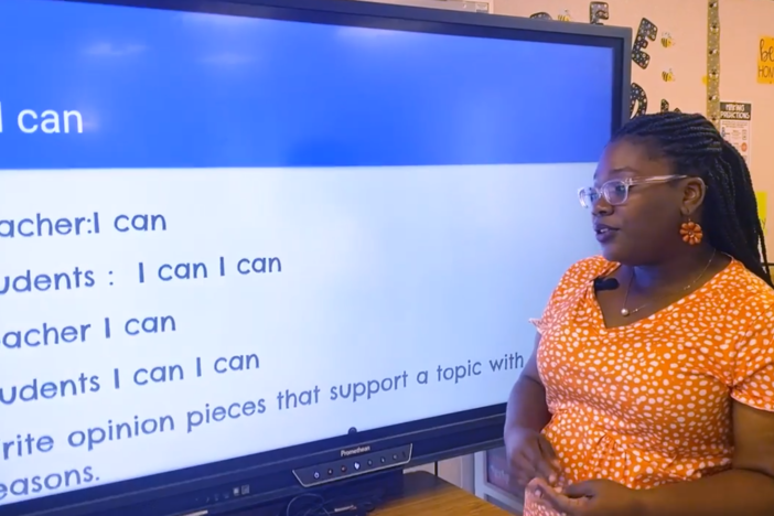 India James teaching "I Can" statements