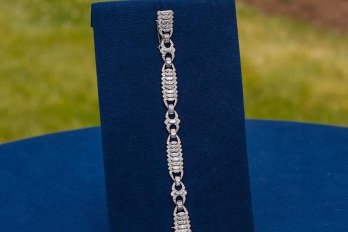 Appraisal: Diamond & Platinum Bracelet, ca. 1965
