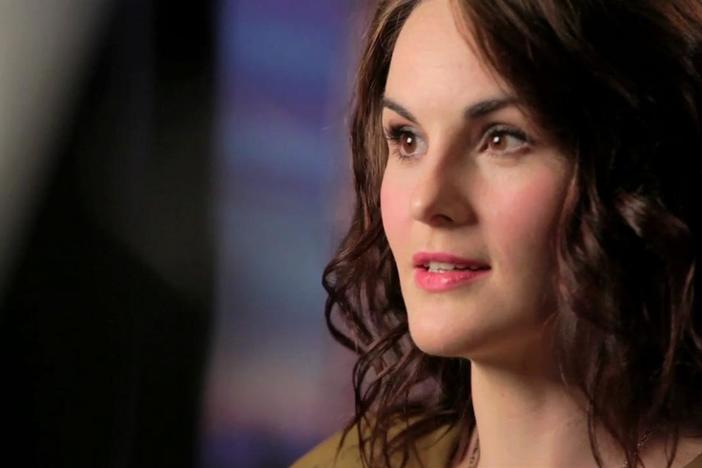 Downton Abbey's Michelle Dockery describes what draws Lady Mary so strongly to Matthew.