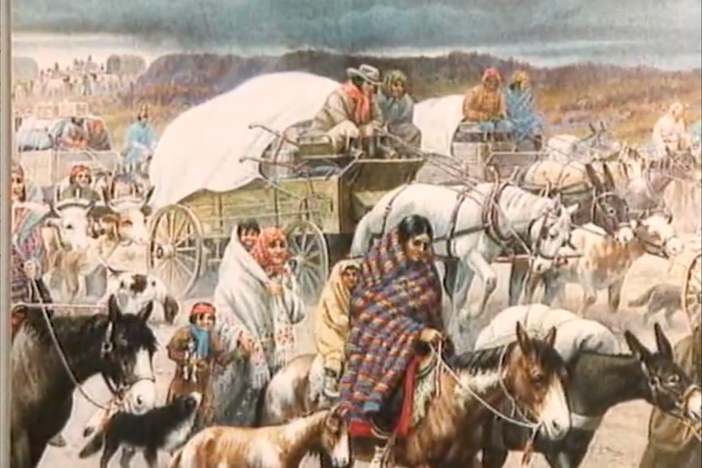A woman recounts the words she heard from her grandmother who was on the Trail of Tears