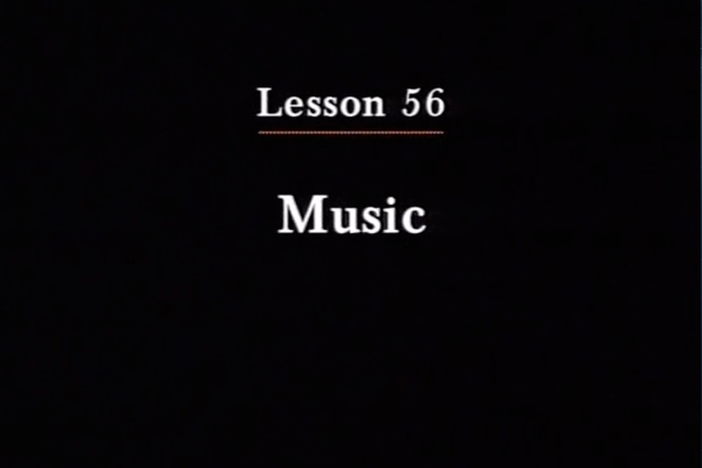 JPN I, Lesson 56. The topics covered are music and compliments.