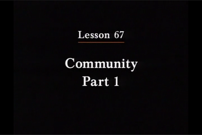 JPN I, Lesson 67. The topics covered are community and location of places.