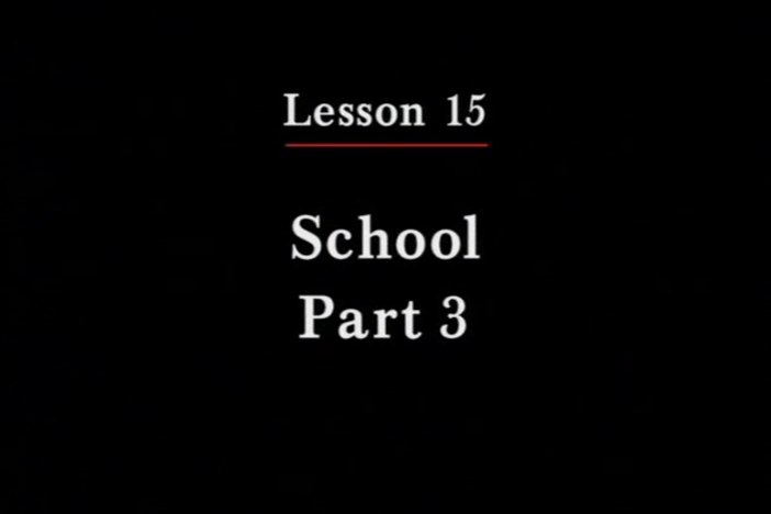 JPN II, Lesson 15. The topic covered is permission.