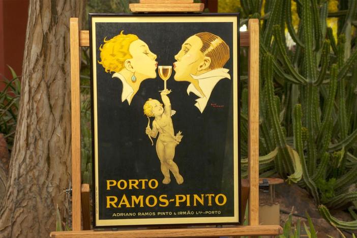Appraisal: René Vincent "Porto Ramos-Pinto" Poster, ca. 1920