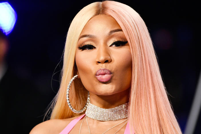 Nicki Minaj attends the 2017 MTV Video Music Awards at The Forum on August 27, 2017 in Inglewood, Calif.