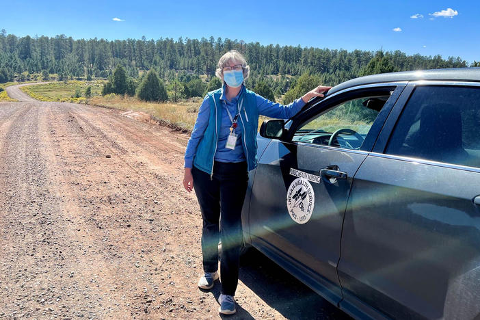 Melissa Wyaco supervises about two dozen public health nurses who search for patients across the Navajo Nation who have tested positive for or have been exposed to syphilis.