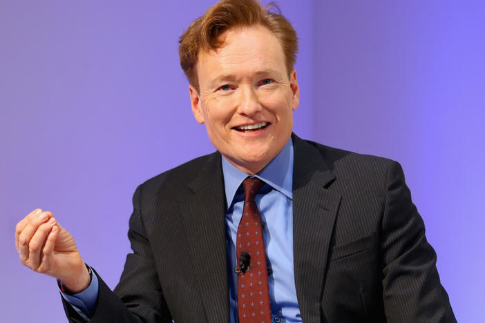 Comedian Conan O'Brien at TBS Night Out in 2016. He recently appeared on YouTube show, <em>Hot Ones</em>.
