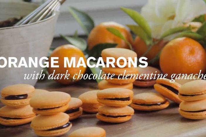 Orange Macaron with Dark Chocolate Ganache: asset-mezzanine-16x9