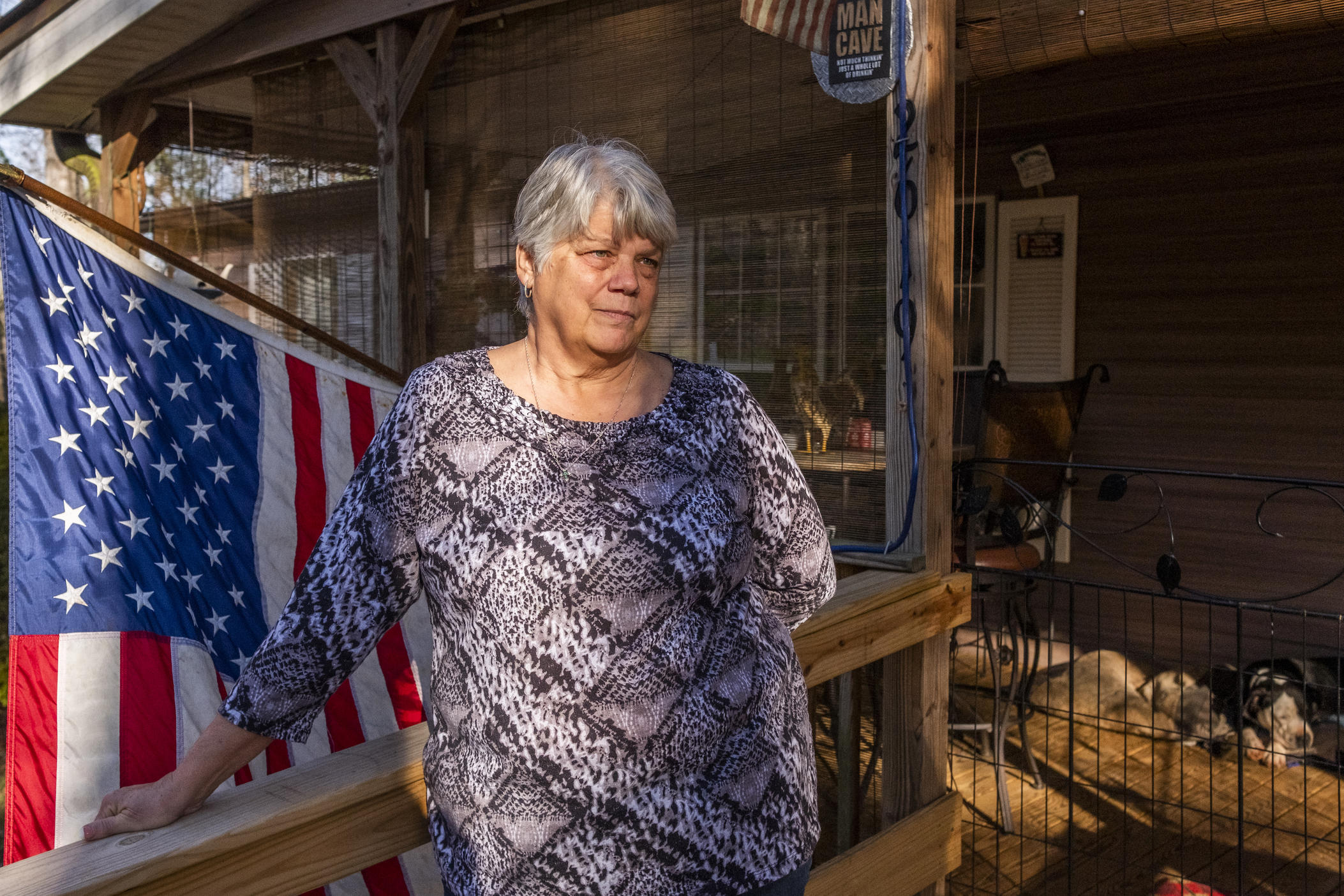 Gloria Hammond, 65, had just brought her husband Cason home to the family place on Luther Smith Road in Juliette, just through the tree line from the coal ash pond at Georgia Power's Plant Scherer, following his diagnosis with terminal cancer when officials from the utility came to ask to buy the home from them as they had done for many of their neighbors who have gotten sick over the years. The Hammonds told them to leave. Cason Hammond has since died. 