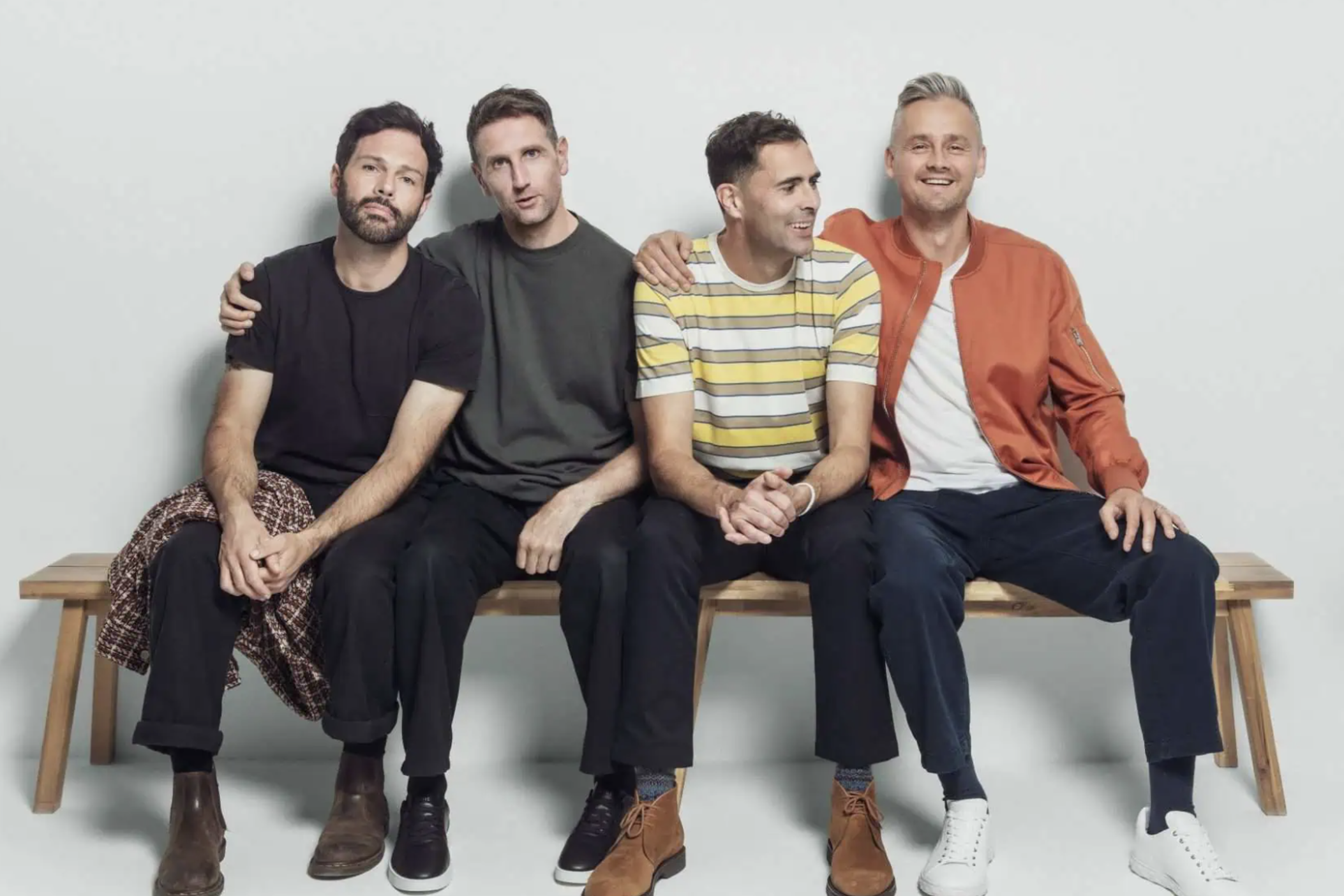 The British band Keane pictured in 2023: From left: Jesse Quinn, Richard Huughes, Tim Rice-Oxley and Tom Chaplin. The band makes a rare appearance in Atlanta at The Eastern on Sept. 14, 2024 