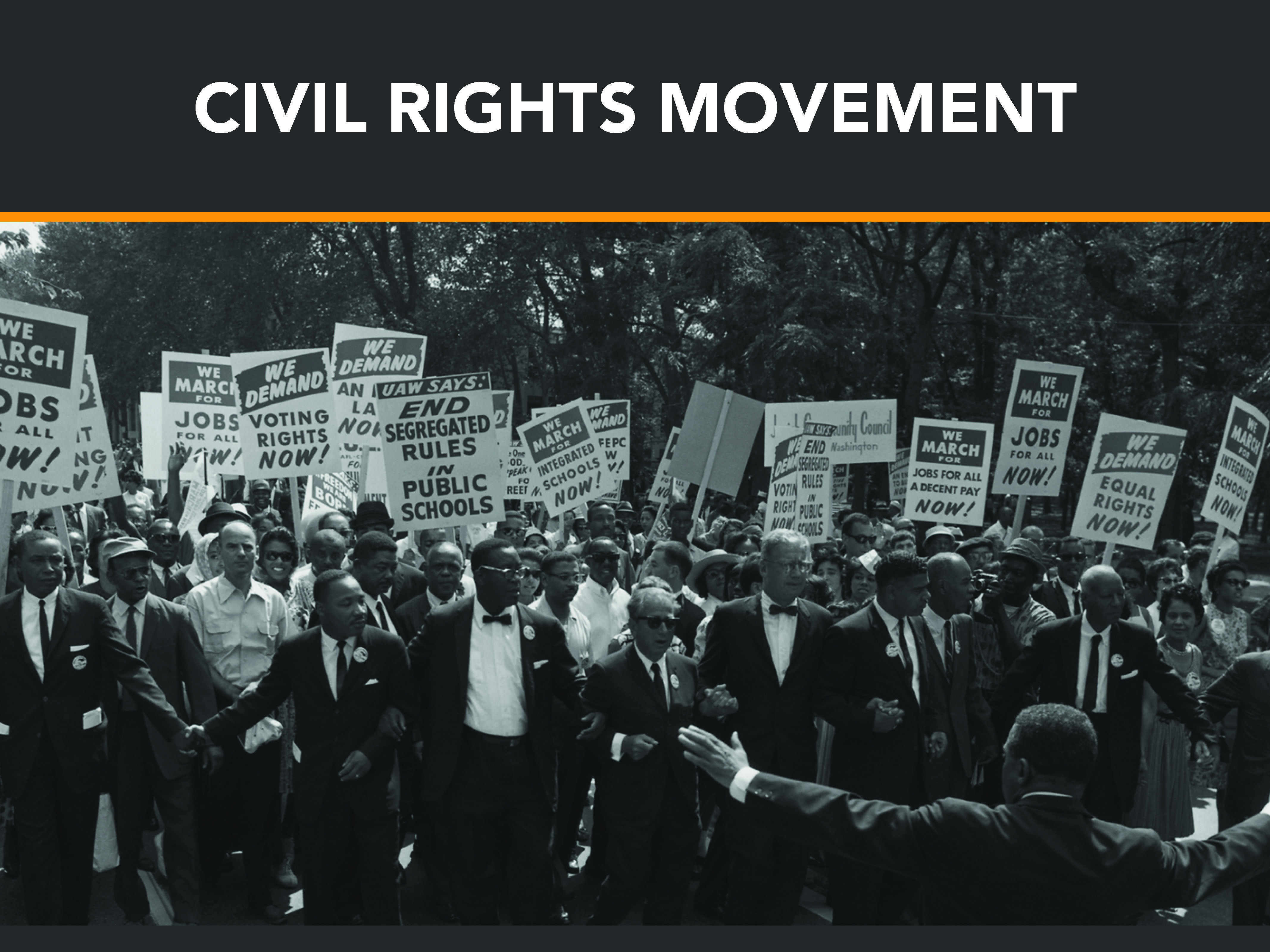 Civil Rights Movement banner