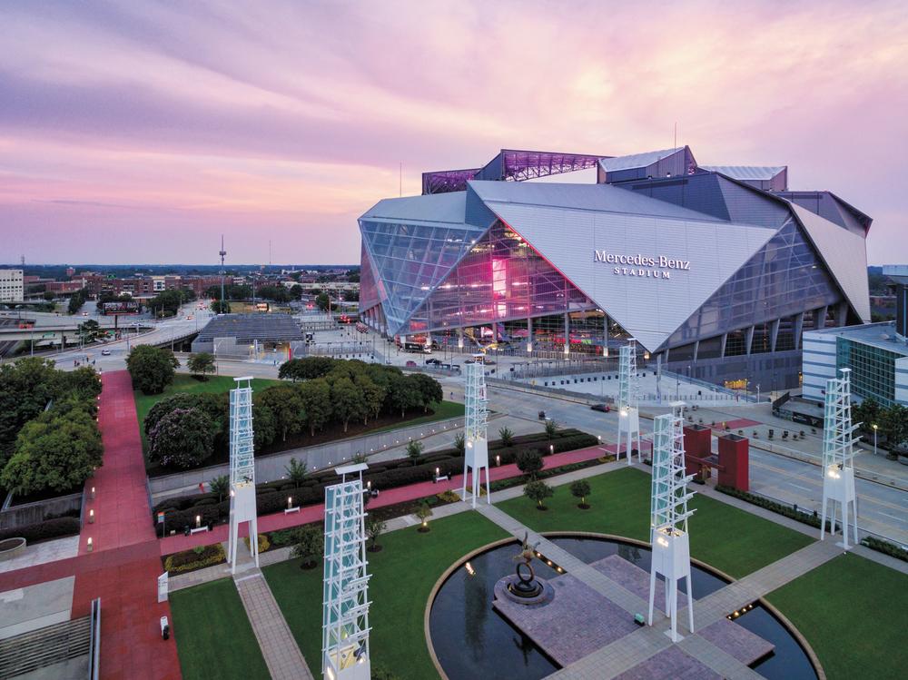 Mercedes-Benz Stadium. Photo by David Kosmos Smith courtesy of AMBSE Creative