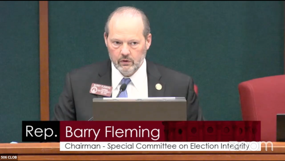 Rep. Barry Fleming, Chairman of the House Special Committee on Election Integrity, is one of many Republican lawmakers that voted to approve no-excuse absentee voting in 2005.