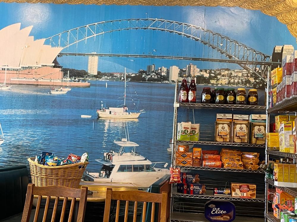 Wall art of Sydney at Australian Bakery Cafe