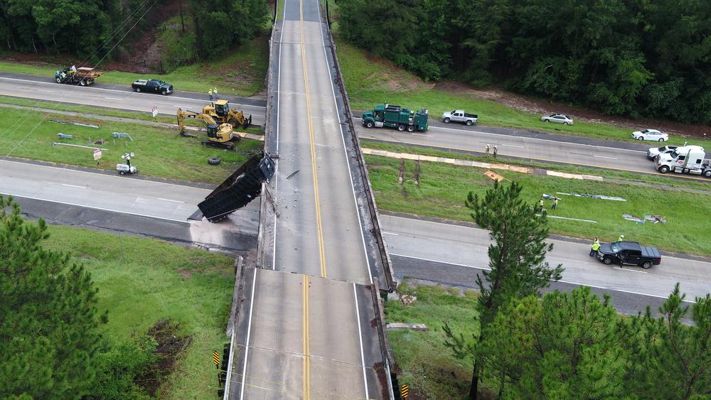 Westbound Lanes Of I-16 Reopen After Damaged Bridge's Removal | Georgia ...