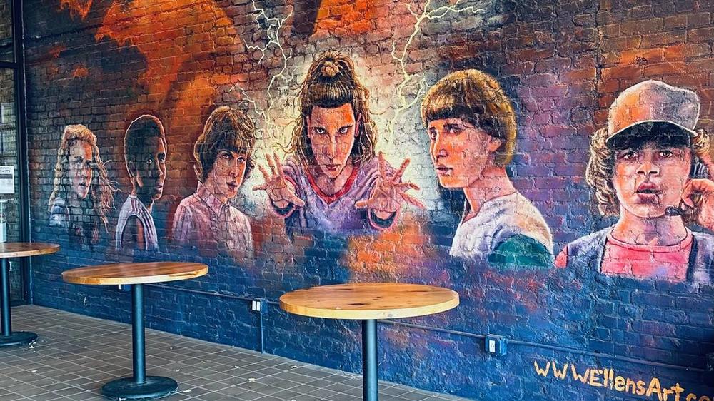 “Stranger Things” mural in Jackson, Georgia