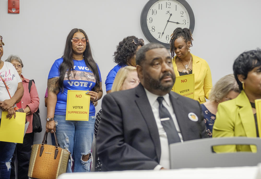 Opposition to David Sumrall's challenge of Bibb County voter registrations was met with opposition.