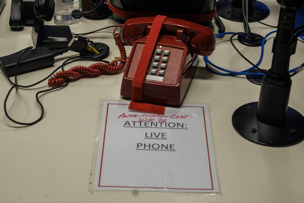 This is a training phone, but there's a red phone like this in both Plant Vogtle control rooms. Those phones connect directly to federal regulators at the Nuclear Regulatory Commission with whom plant operators speak daily.
