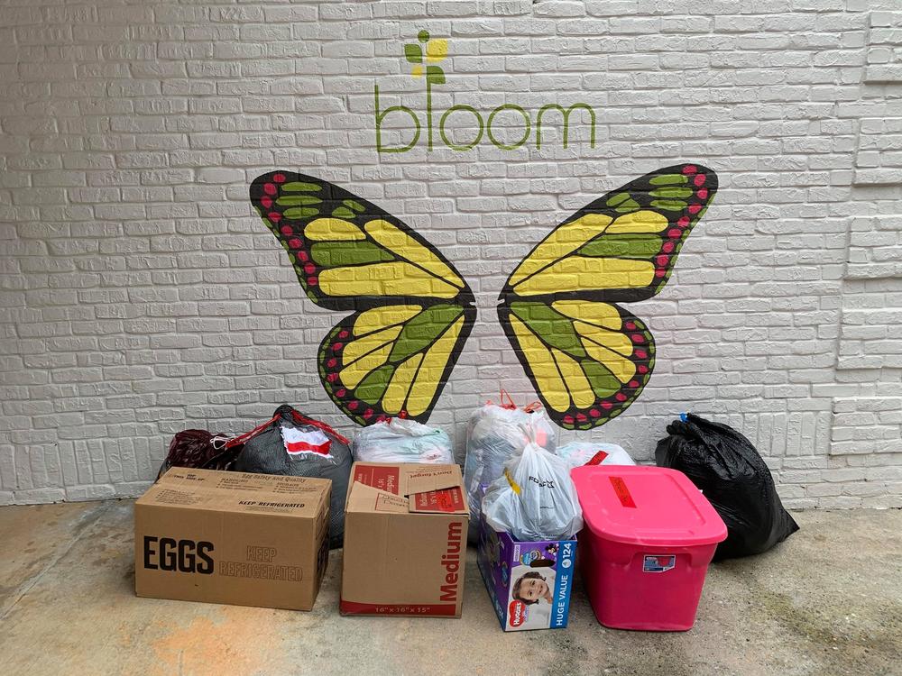 Items donated to Bloom Our Youth.