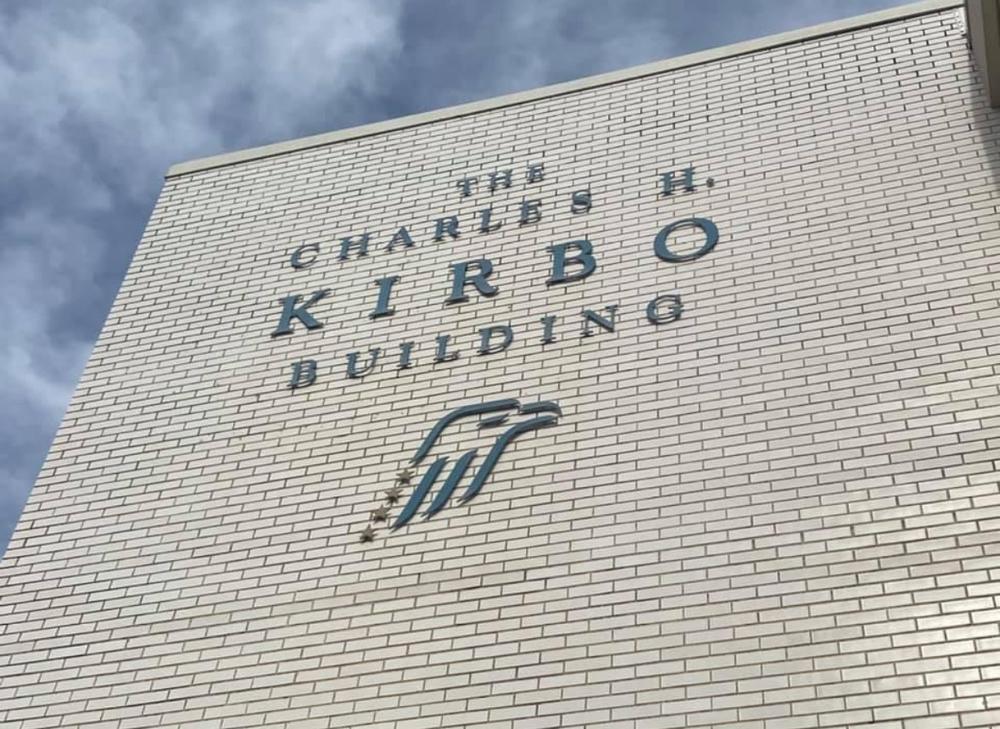 The Charles H. Kirbo Building - located "where traffic meets jam"; or officially 1149 Ponce De Leon Ave. NE.