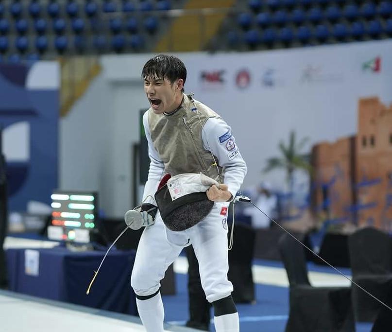 Antonio Chen after qualifying for the Olympics. (Courtesy of SCAD) Credit: SCAD