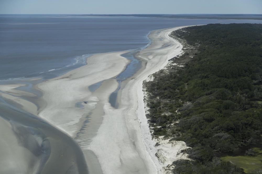 The mouth of Blackbeard Creek on Sapelo Island, as seen in 2017. The island's post office is among more than a dozen coastal infrastructure sites in Georgia identified in a new study on sea level rise.