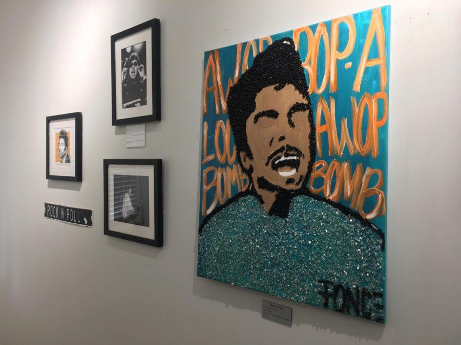 Images of Macon’s famed showman line the hall of the Little Richard House in Pleasant Hill. 