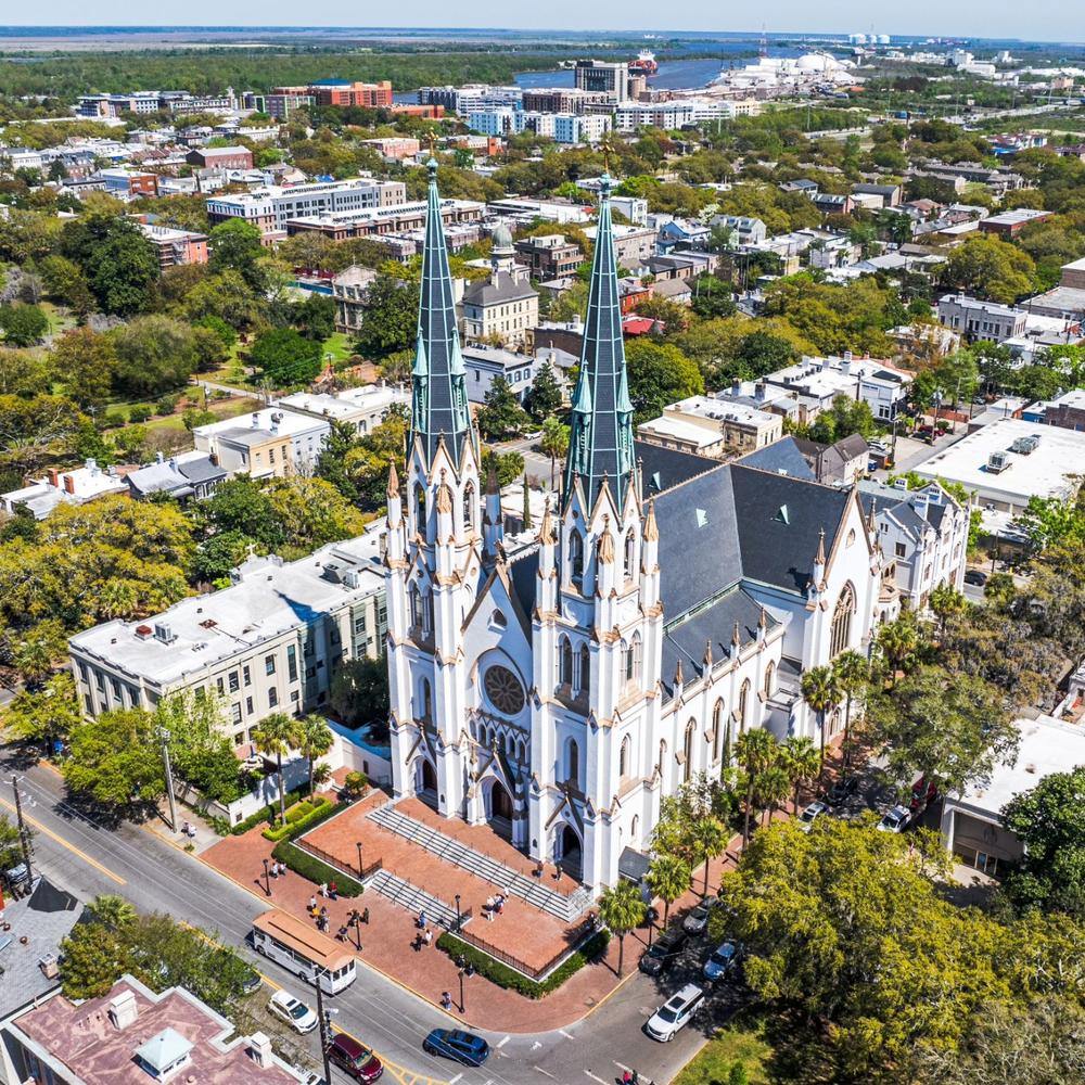 The Cathedral Basilica of St. John the Baptist in Savannah, Georgia. (Visit Savannah/Facebook)