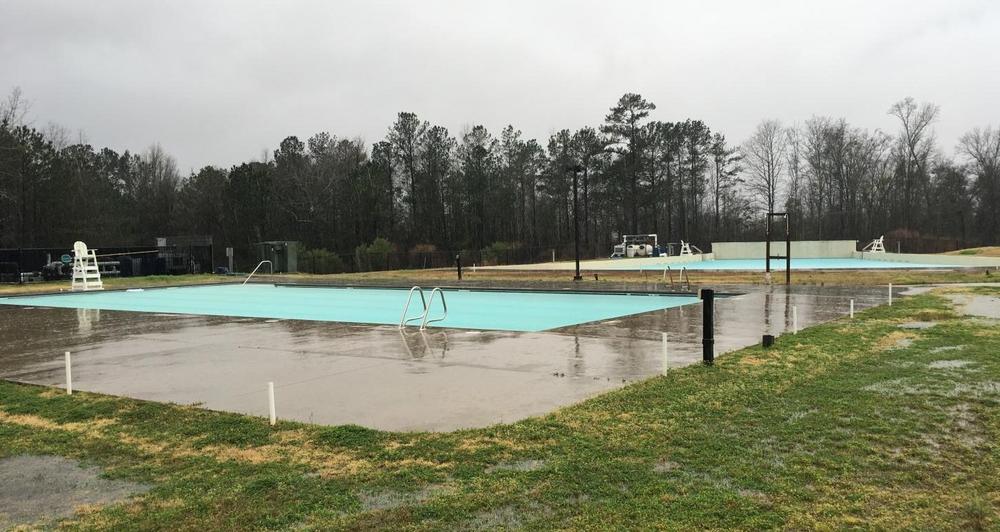 Macon-Bibb County leased land to private operators of the Sandy Beach Water Park, which struggled to stay afloat for eight years and permanently closed in 2023. (Liz Fabian)