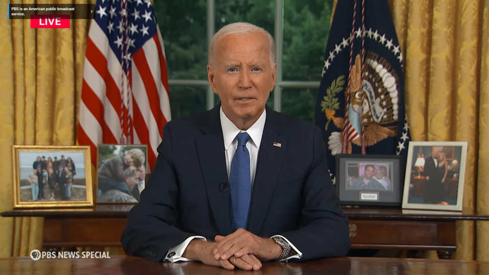 President Biden giving Oval Office address 