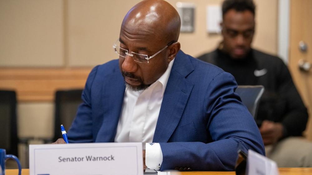 Sen. Raphael Warnock introduced legislation on July 11 to provide a three-year relief plan to cover those in the Medicaid coverage gap under private insurance. (X/Senator Reverend Raphael Warnock)