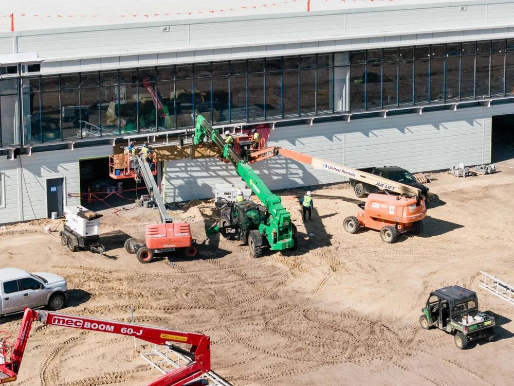 The Hyundai Metaplant construction site March 20 at the sprawling work site