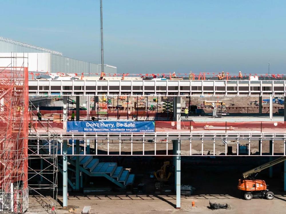 Construction of the Hyundai Metaplant, on March 20, 2024, in Bryan County, GA. Credit: Justin Taylor/The Current