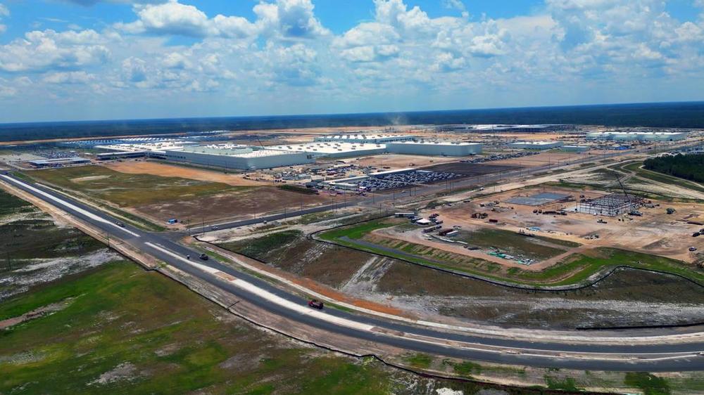 This is an aerial view of the Hyundai Motor Group Metaplant America in Bryan County, Georgia. Courtesy of Hyundai Motor Group