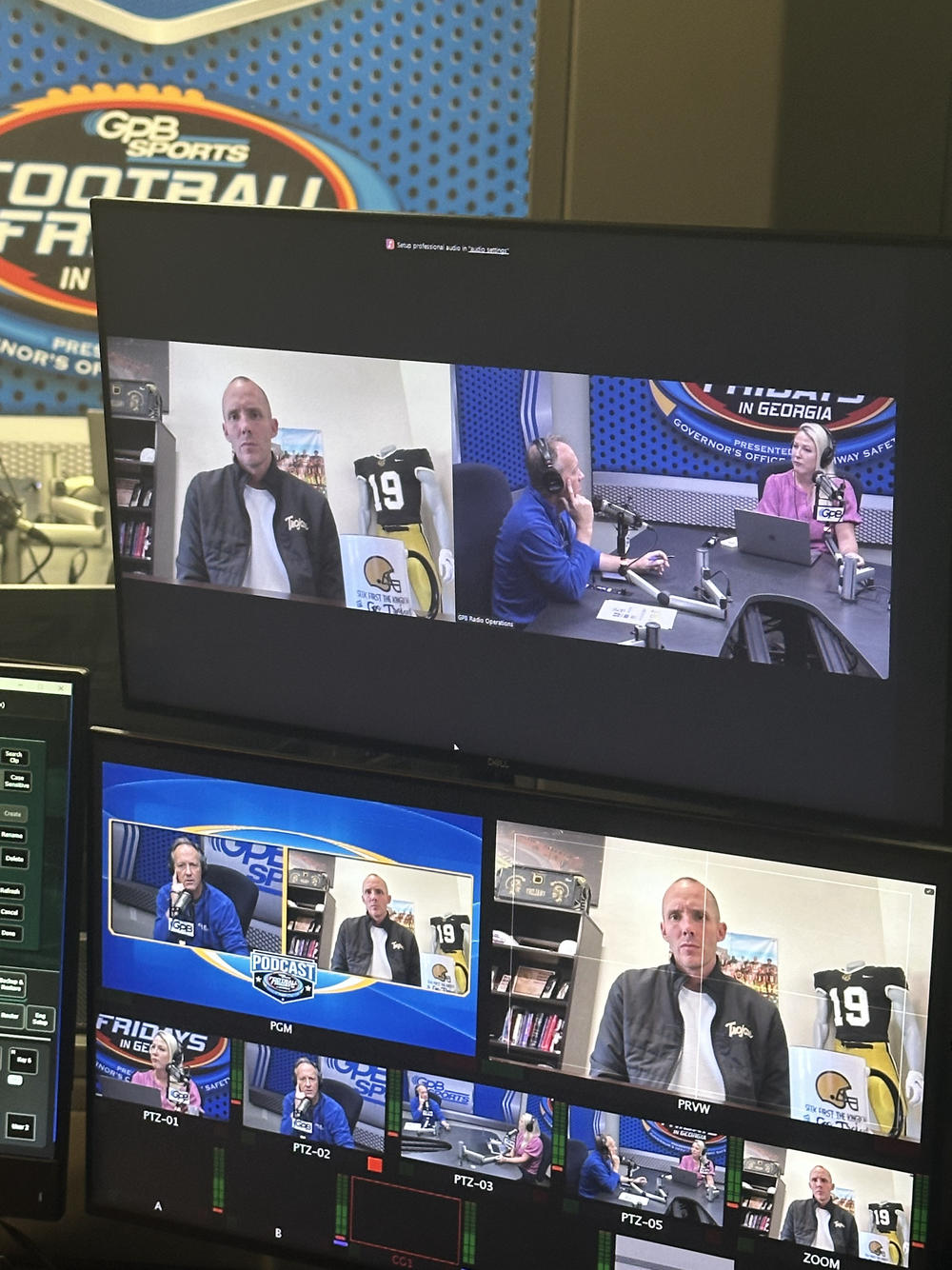 Jon and Hannah talk to Savannah Christian Head Coach Baker Woodward in the GPB Studio. 