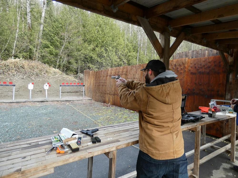 A man at a shooting range. (Pexels)