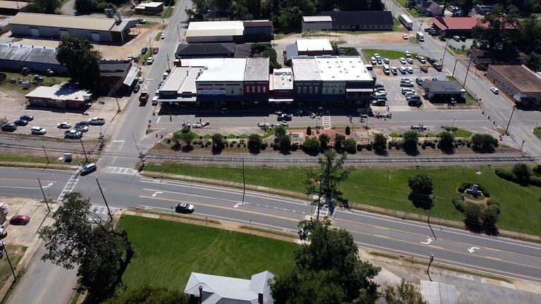 Downtown Plains, Georgia.