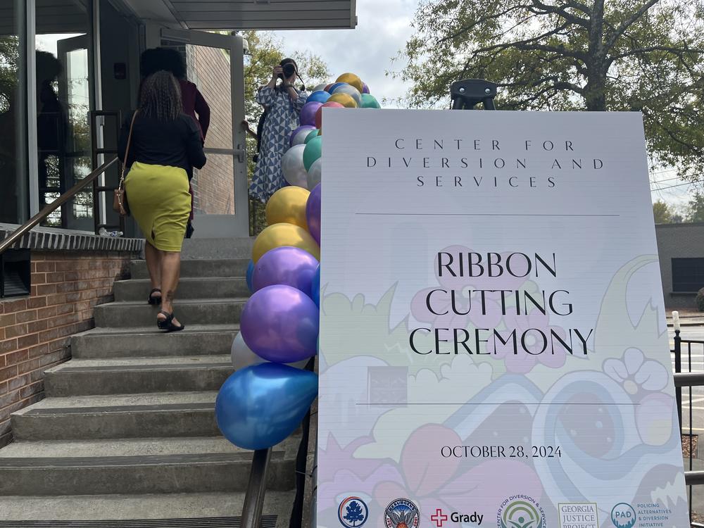 Officials met at the Center for Diversion and Services for a ribbon cutting ceremony on October 28, 2024.