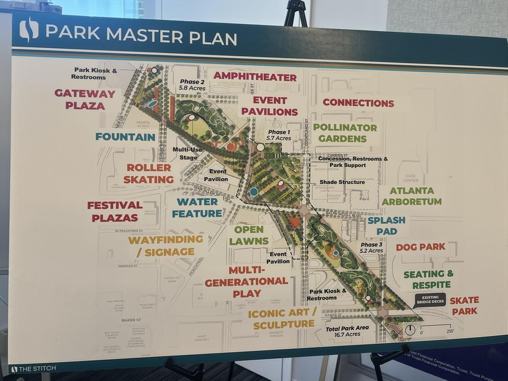 The Stitch master plan includes many amenities. 