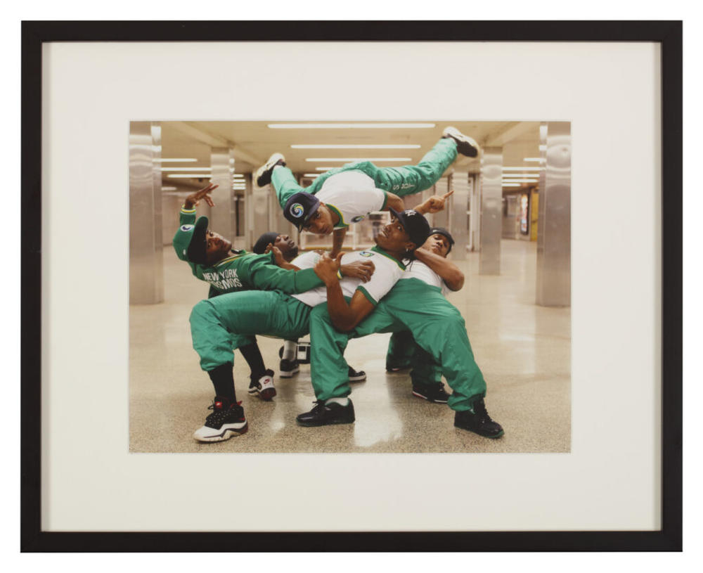  Jamel Shabazz (American, born 1960), Breezy Boy Breakers, Midtown, Manhattan, NYC, 2011, chromogenic print, The Dean Collection, courtesy of Swizz Beatz and Alicia Keys. © Jamel Shabazz. Photo by Glenn Steigelman.