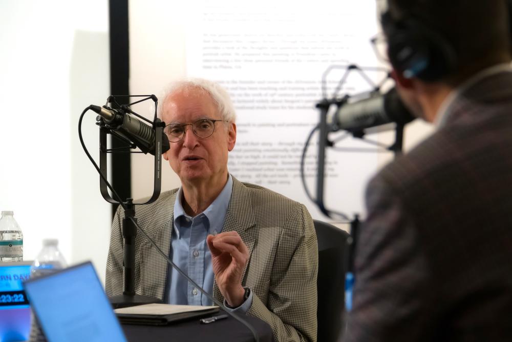 Steve Hochman speaks with GPB's Peter Biello at the Carter Center on October 1, 2024.