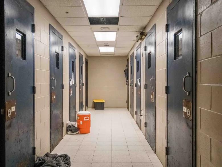 A newer wing at the Camden County Detention Center on April 11, 2024, in Woodbine, GA. During the summer, the sheriff stated that the walls “sweat” and prisoners suffer without air conditioning. Credit: Justin Taylor/The Current