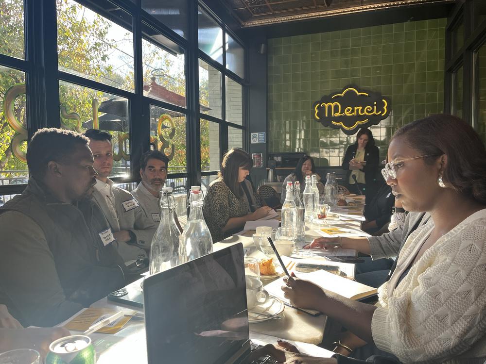 People from all different parts of Goergia's food industry met at Bread and Butterfly in Atlanta to discuss solutions to the climate change issues they're facing.