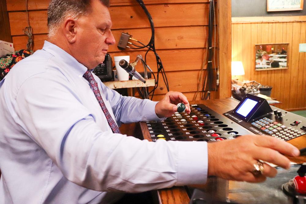 The bingo machine that Akaki uses is programmed to beep when the next ball should be called. The bingo machine and the board with numbers on it costs about $15,000. Although the cost is high, the quality of the equipment ensures the fairness of the games.