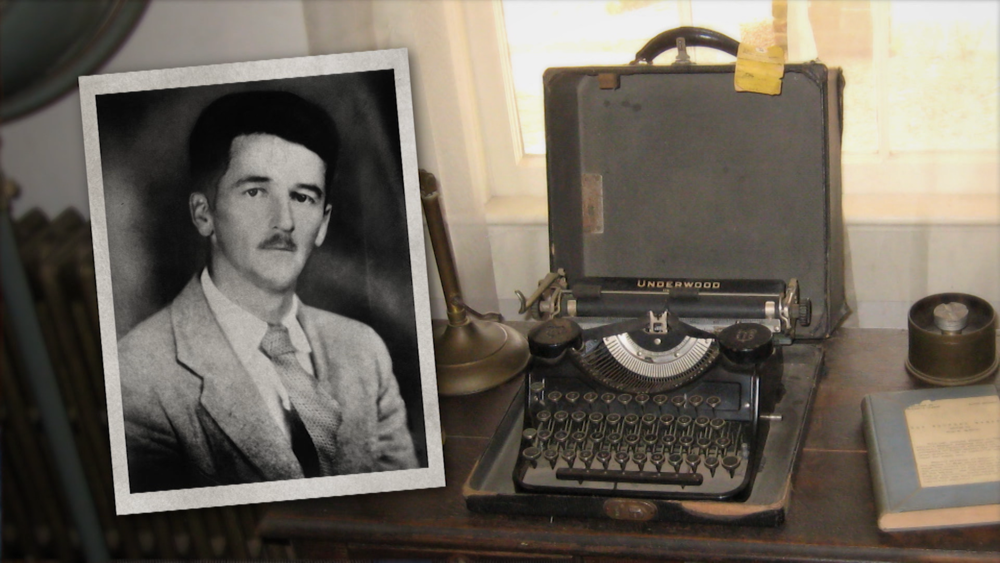 William Faulkner and his typewriter