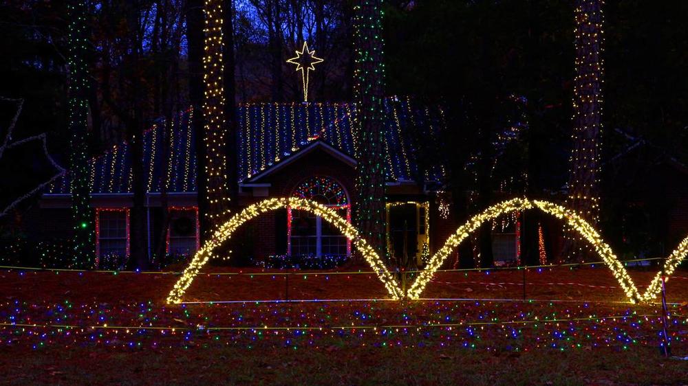 Foster Lambertus has created a large display of Christmas lights, known as Foster’s House of Christmas, in Midland, Georgia. The display is synchronized to music. 12/13/2024 Mike Haskey mhaskey@ledger-enquirer.com 