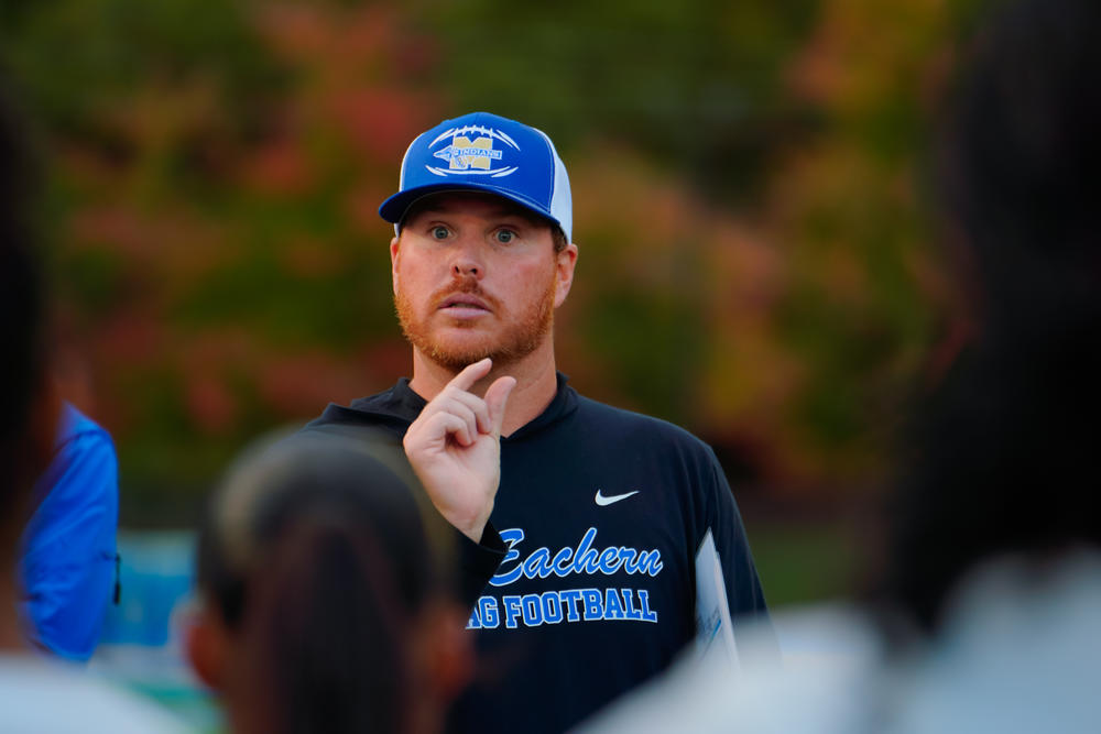  McEachern Flag Football head coach Jake Burgdorg