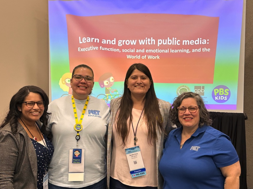 GPB's Ambria King (left) presented sessions at the National Association for the Education of Young Children conference.